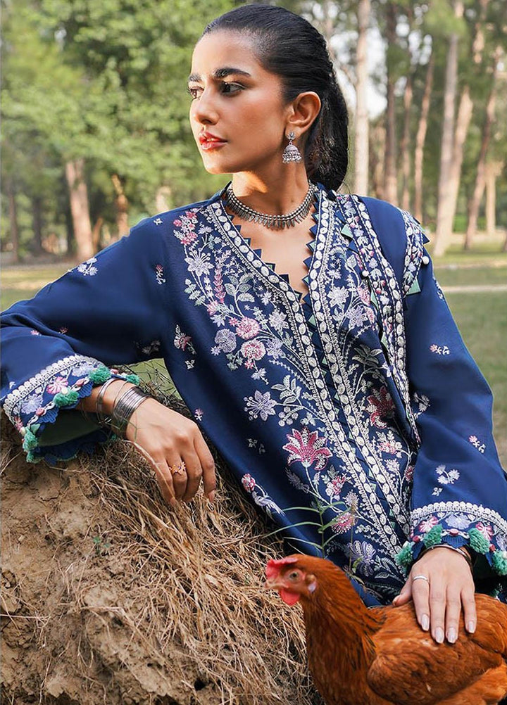 Zaha Embroidered Khaddar Suits Unstitched 3 Piece ZKS23W-2 ZW2-23-09 Zhian - Winter Collection