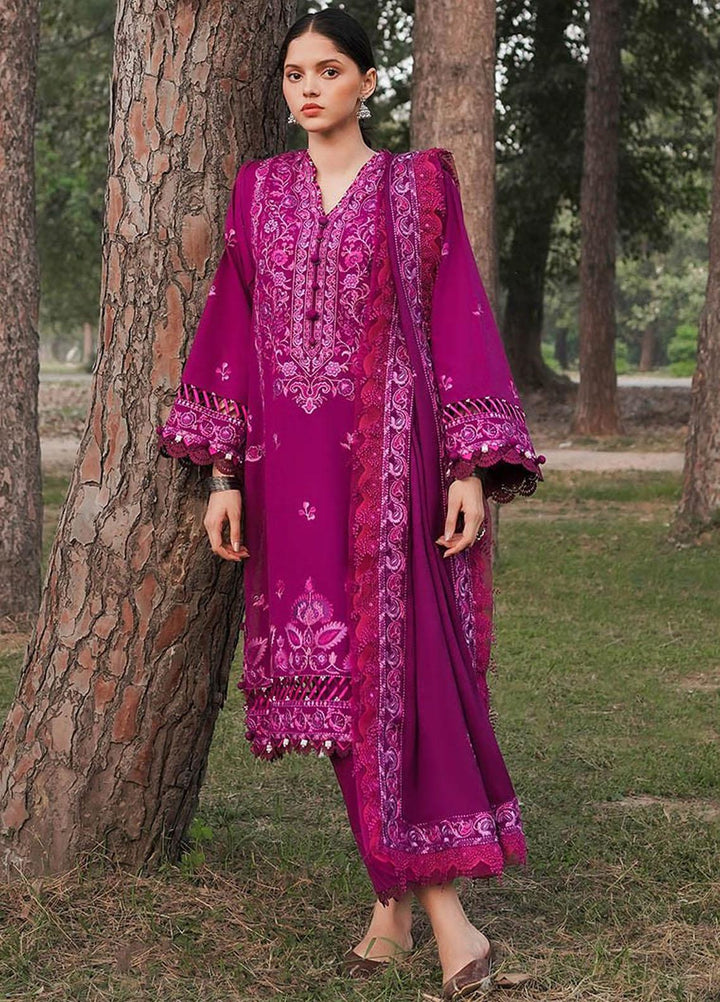 Zaha Embroidered Khaddar Suits Unstitched 3 Piece ZKS23W-2 ZW2-23-10 Souzan - Winter Collection