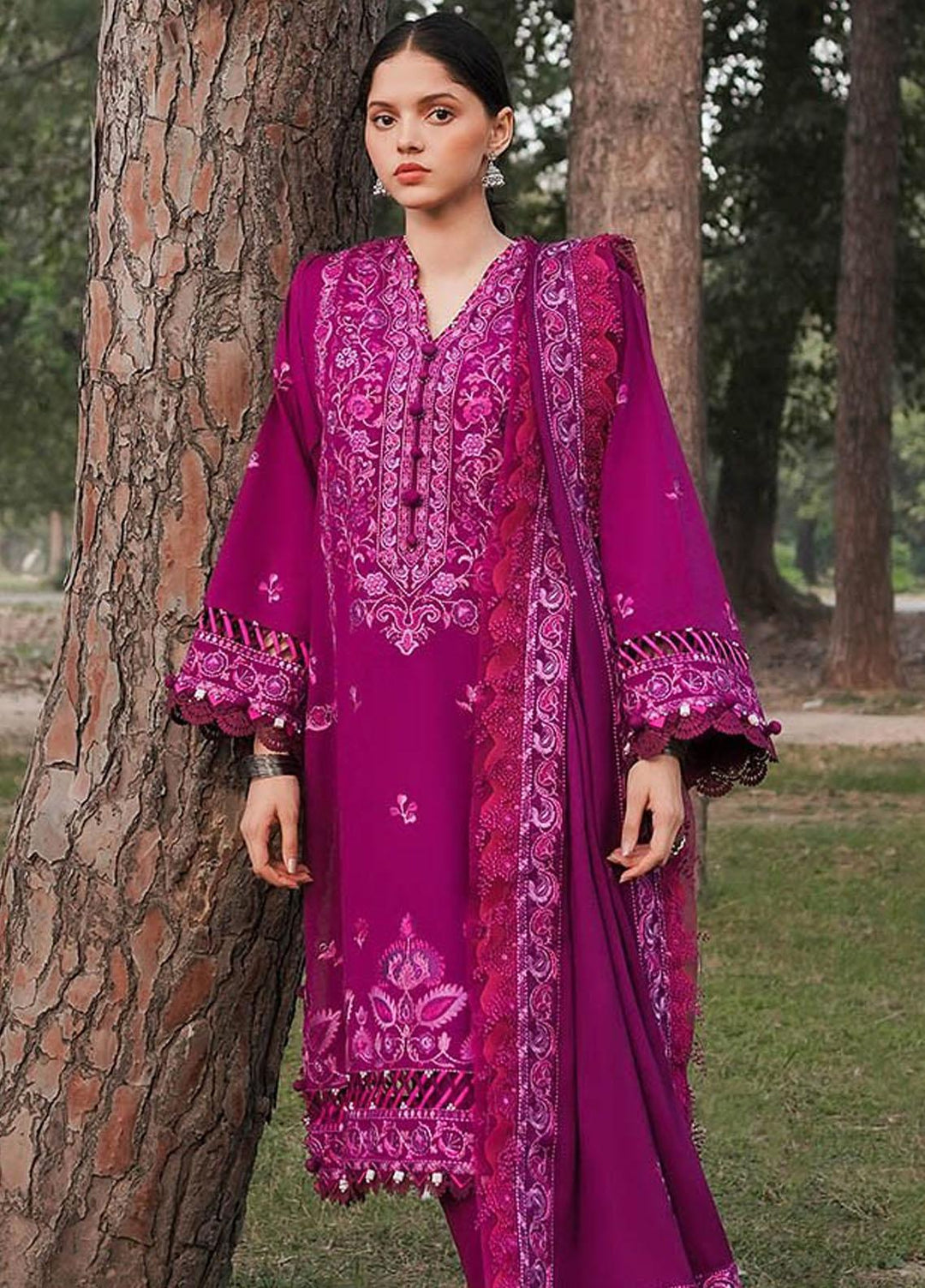 Zaha Embroidered Khaddar Suits Unstitched 3 Piece ZKS23W-2 ZW2-23-10 Souzan - Winter Collection