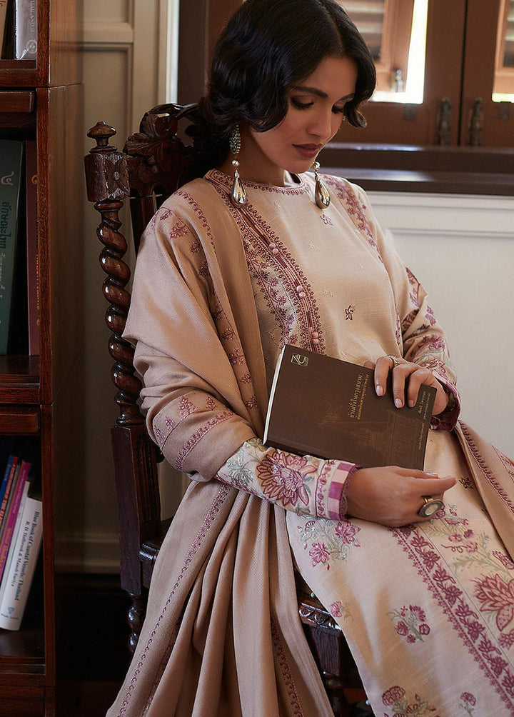 Zaha By Khadijah Shah Embroidered Khaddar Suits Unstitched 3 Piece ZKS22W ZW-22-03 HAYAL - Winter Collection