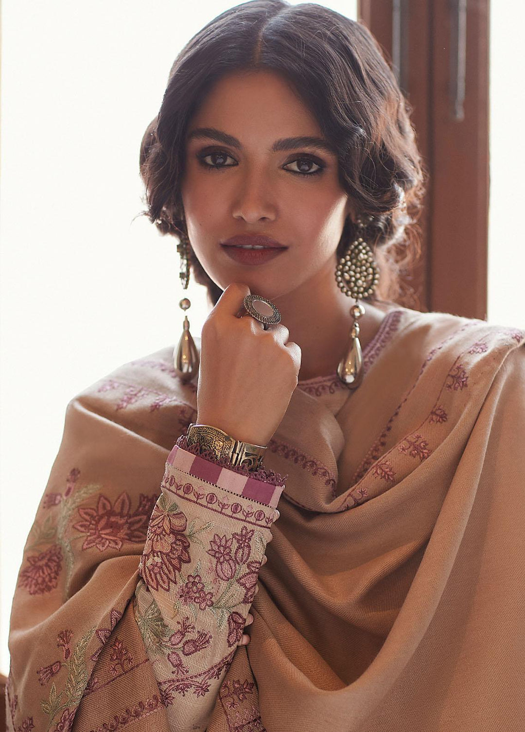 Zaha By Khadijah Shah Embroidered Khaddar Suits Unstitched 3 Piece ZKS22W ZW-22-03 HAYAL - Winter Collection