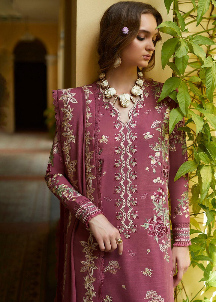 Zaha By Khadijah Shah Embroidered Khaddar Suits Unstitched 3 Piece ZKS22W ZW-22-13 LALAM - Winter Collection