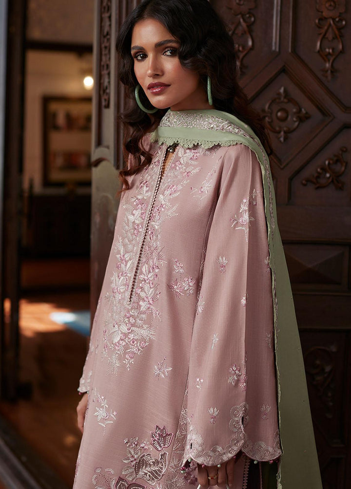 Zaha By Khadijah Shah Embroidered Khaddar Suits Unstitched 3 Piece ZKS22W ZW-22-15 ESANA - Winter Collection