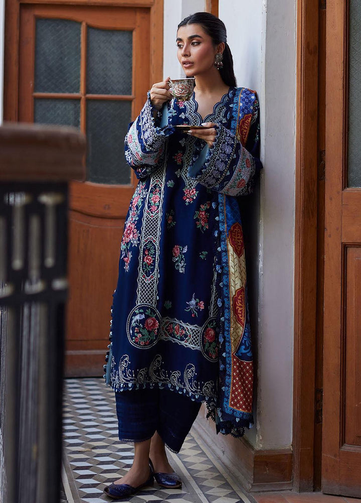 Zaha By Khadijah Shah Embroidered  Suits Unstitched 3 Piece ZKS23W ZW23-01 LINA - Winter Collection