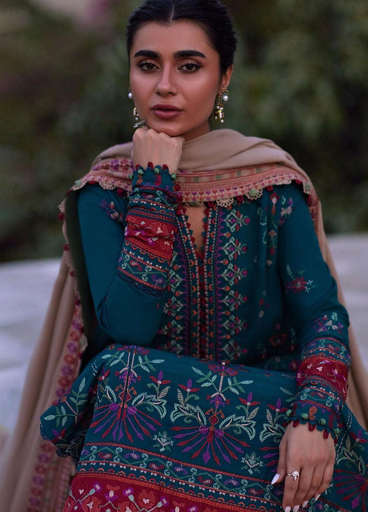 Zaha By Khadijah Shah Embroidered  Suits Unstitched 3 Piece ZKS23W ZW23-03 ECRIN - Winter Collection