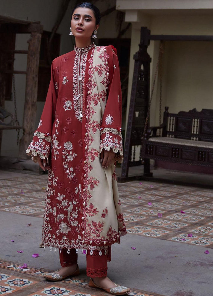 Zaha By Khadijah Shah Embroidered  Suits Unstitched 3 Piece ZKS23W ZW23-05 MELTEM - Winter Collection