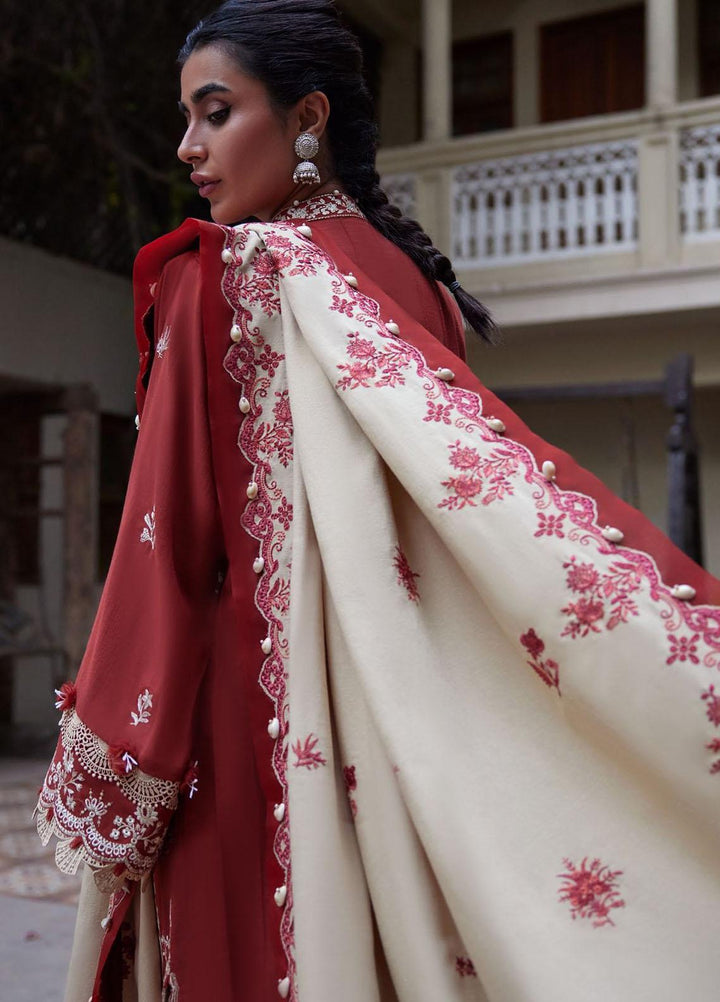 Zaha By Khadijah Shah Embroidered  Suits Unstitched 3 Piece ZKS23W ZW23-05 MELTEM - Winter Collection