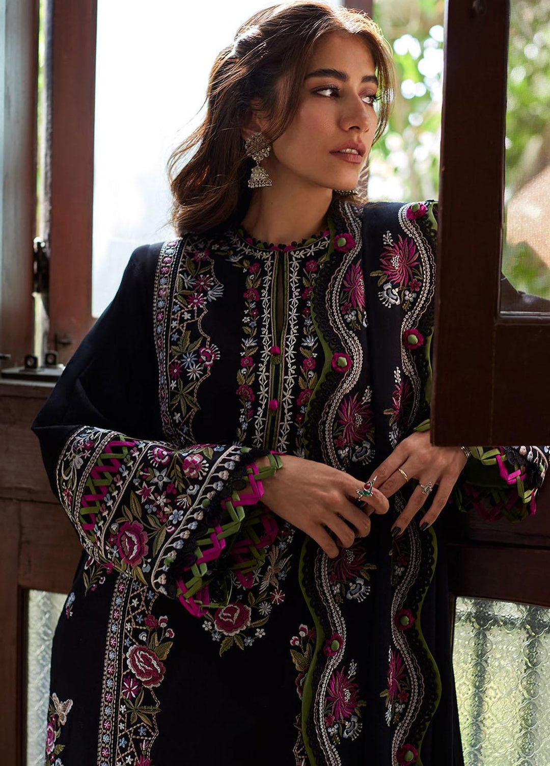 Zaha By Khadijah Shah Embroidered  Suits Unstitched 3 Piece ZKS23W ZW23-06 ALYA - Winter Collection