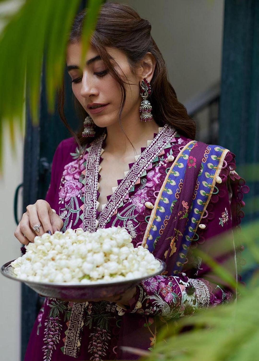 Zaha By Khadijah Shah Embroidered  Suits Unstitched 3 Piece ZKS23W ZW23-09 IRMAK - Winter Collection