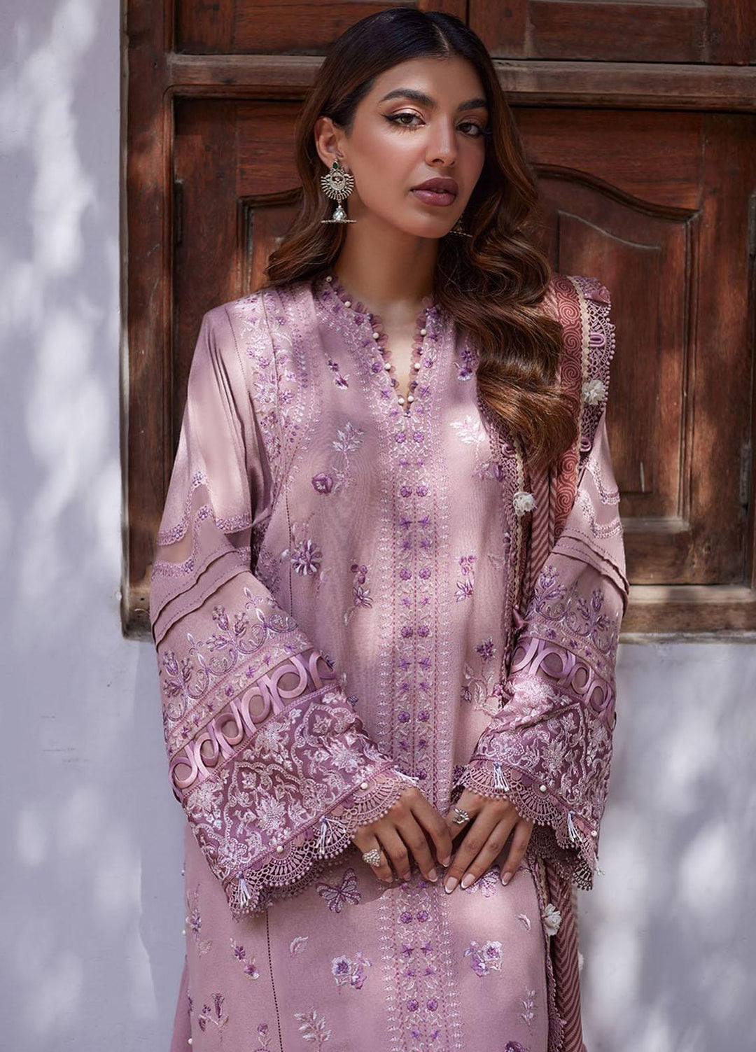 Zaha By Khadijah Shah Embroidered  Suits Unstitched 3 Piece ZKS23W ZW23-10 NARAH - Winter Collection