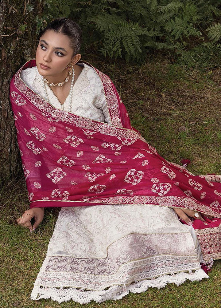 Zahra By Xenia Formals Embroidered Chiffon Suits Unstitched 3 Piece XE23Z D-01 Shaqraa - Luxury Collection