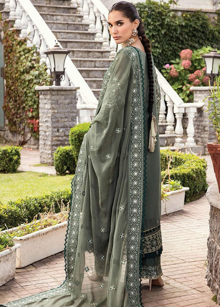 Zahra By Xenia Formals Embroidered Chiffon Suits Unstitched 3 Piece XE23Z D-02 Amvi - Luxury Collection