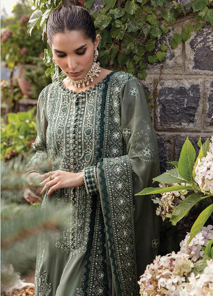 Zahra By Xenia Formals Embroidered Chiffon Suits Unstitched 3 Piece XE23Z D-02 Amvi - Luxury Collection