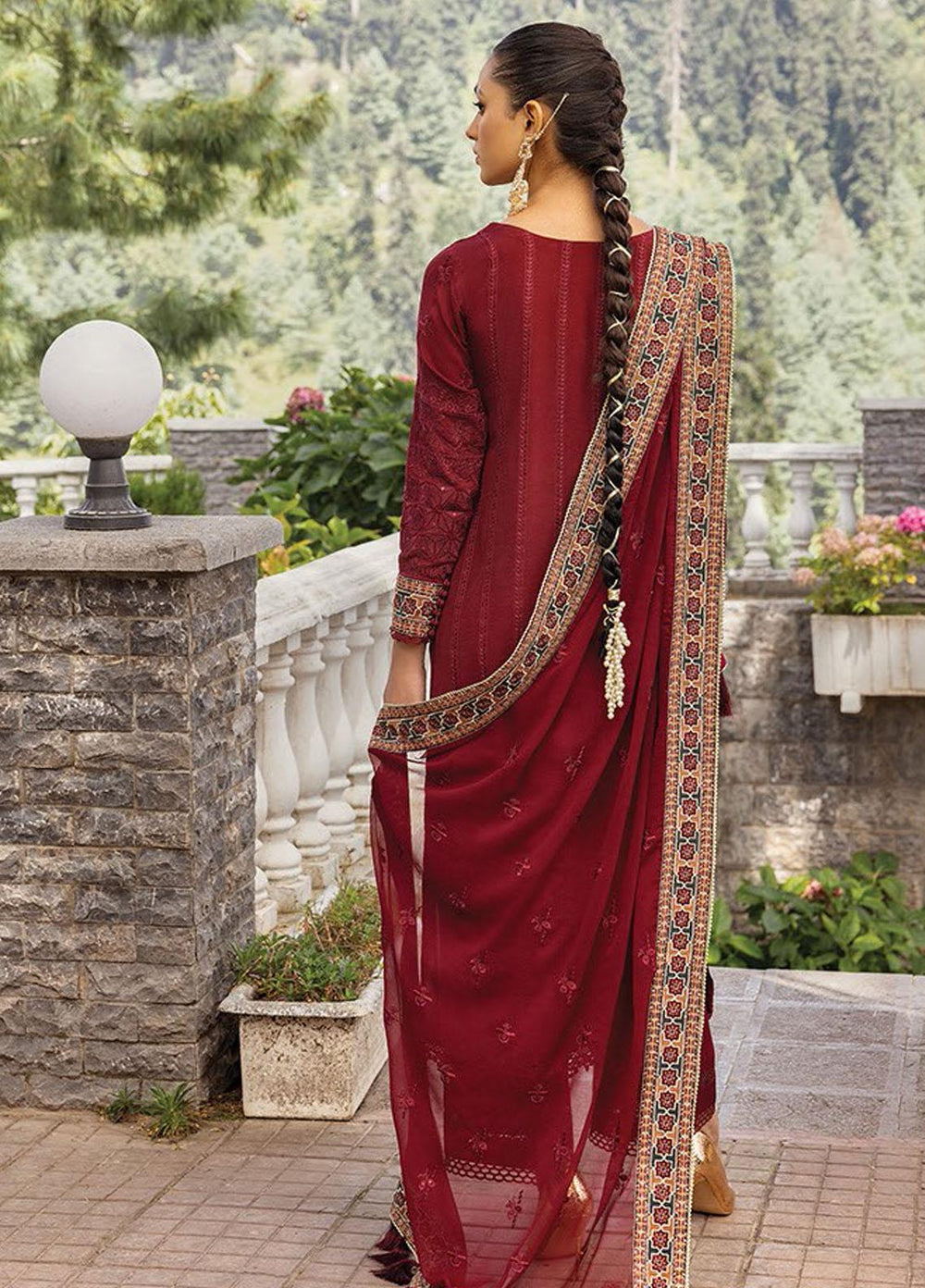 Zahra By Xenia Formals Embroidered Raw Silk Suits Unstitched 3 Piece XE23Z D-03 Tanya - Luxury Collection