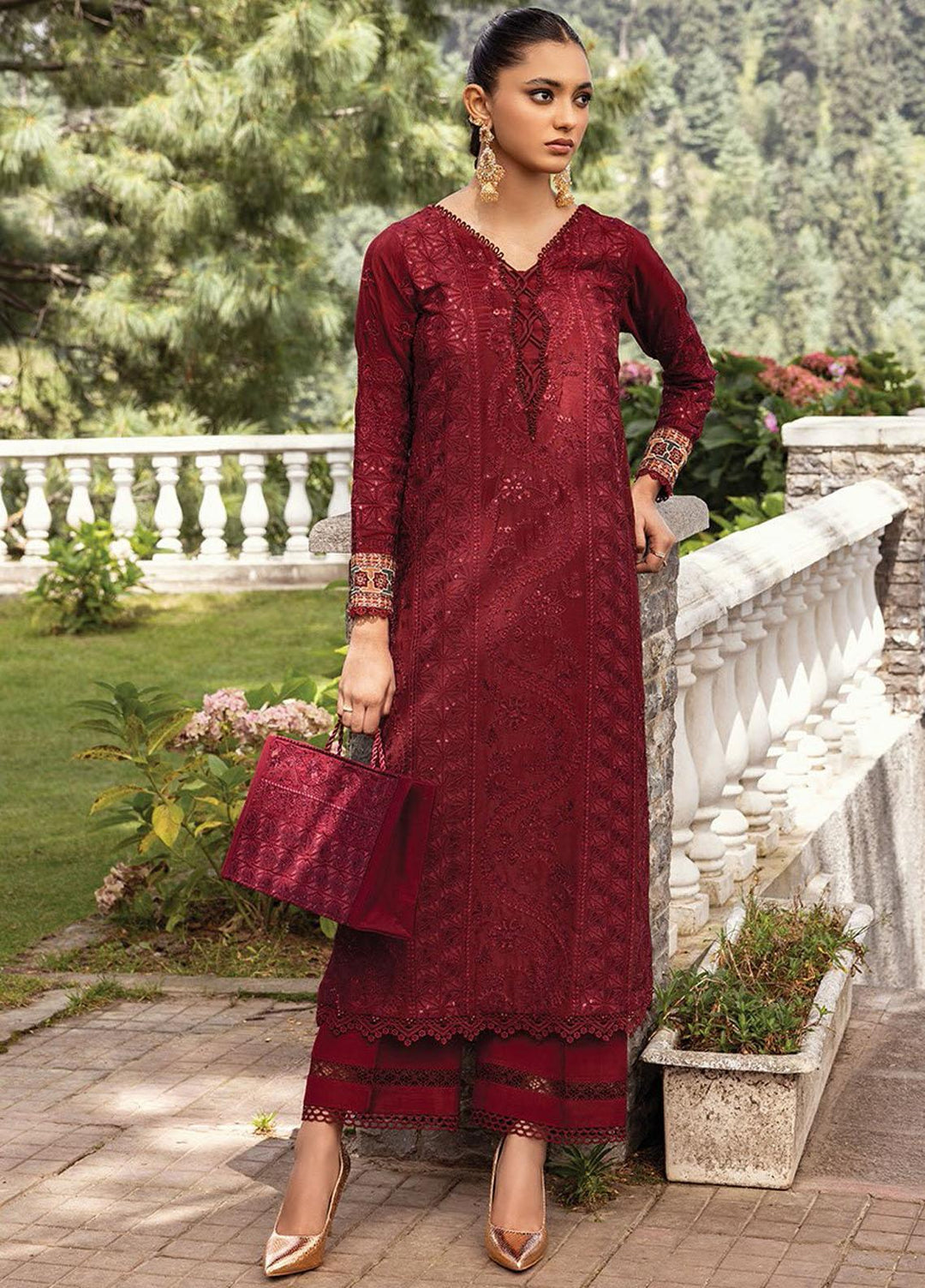Zahra By Xenia Formals Embroidered Raw Silk Suits Unstitched 3 Piece XE23Z D-03 Tanya - Luxury Collection