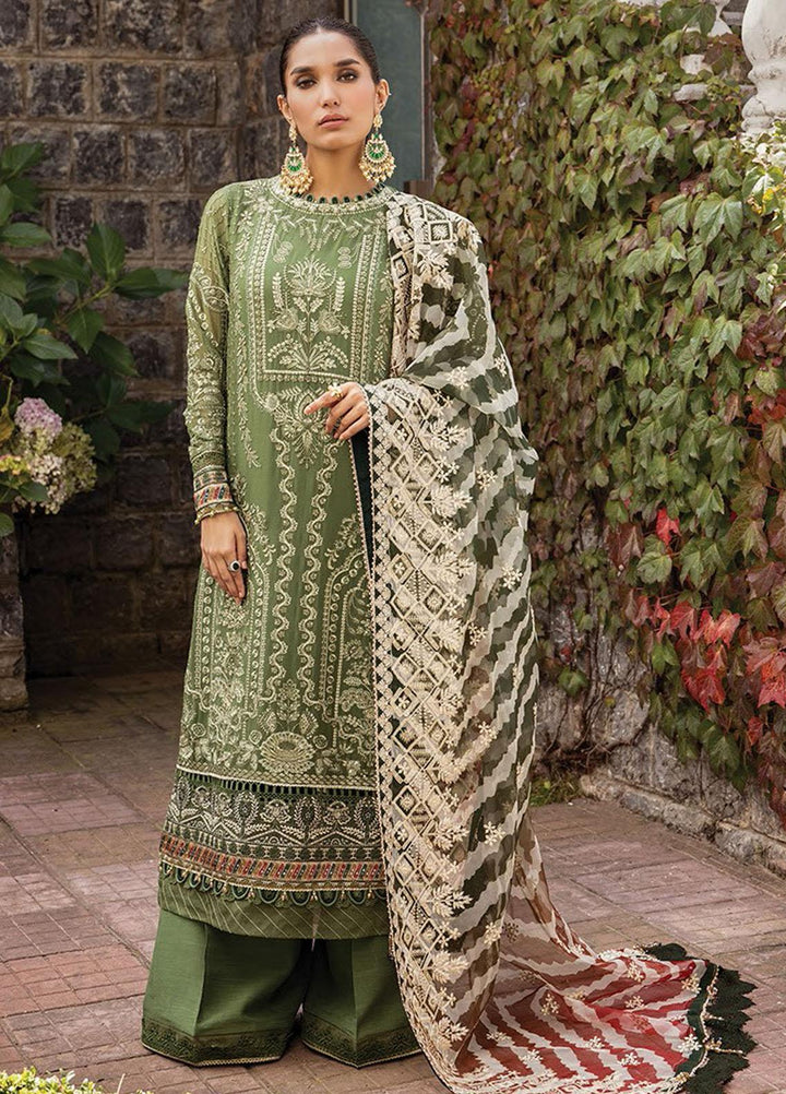 Zahra By Xenia Formals Embroidered Chiffon Suits Unstitched 3 Piece XE23Z D-05 Abal - Luxury Collection
