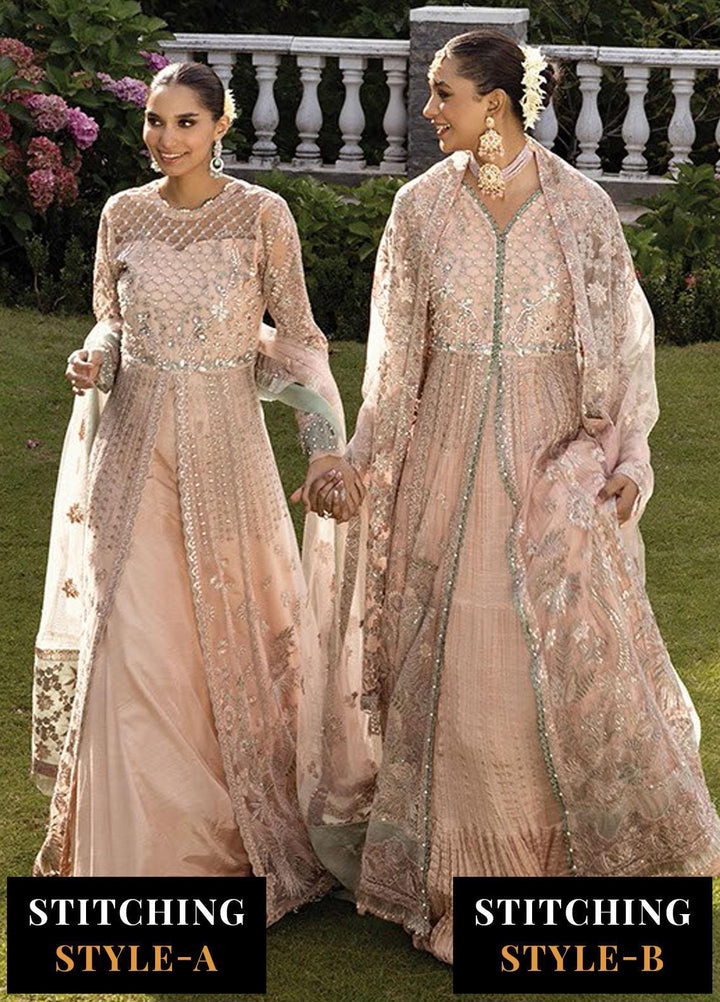 Zahra By Xenia Formals Embroidered Net Suits Unstitched 3 Piece XE23Z D-07 Maisha - Luxury Collection