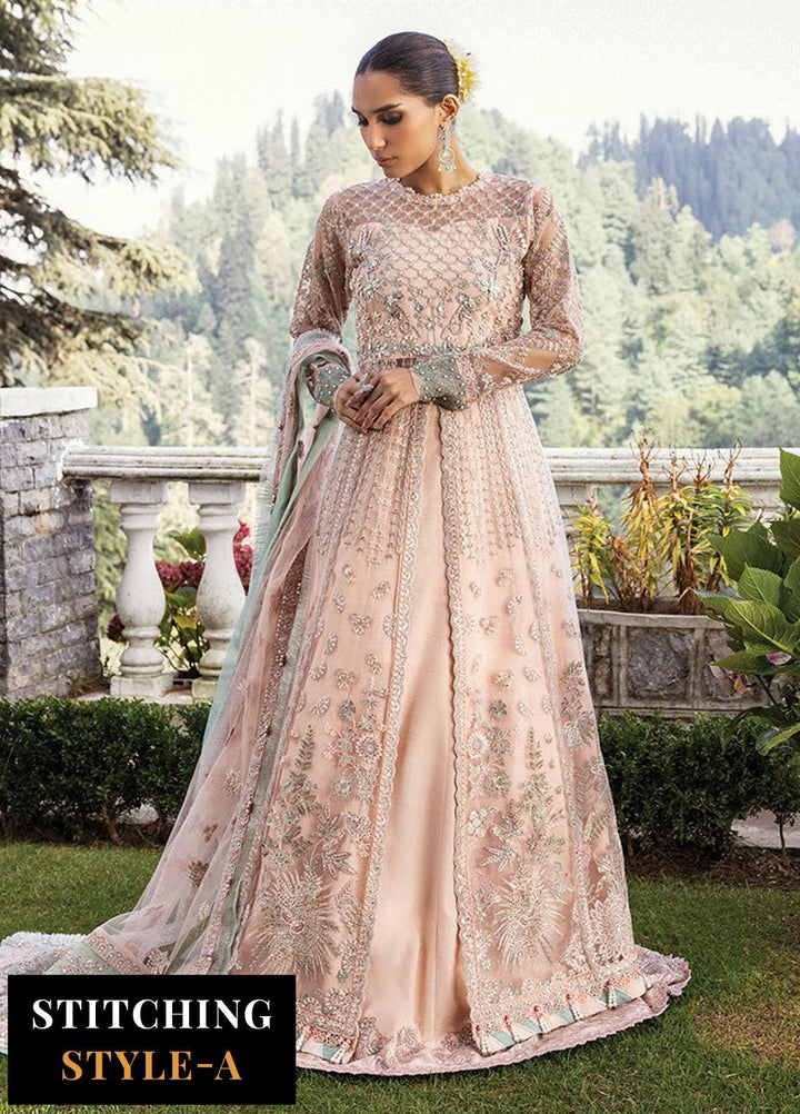 Zahra By Xenia Formals Embroidered Net Suits Unstitched 3 Piece XE23Z D-07 Maisha - Luxury Collection