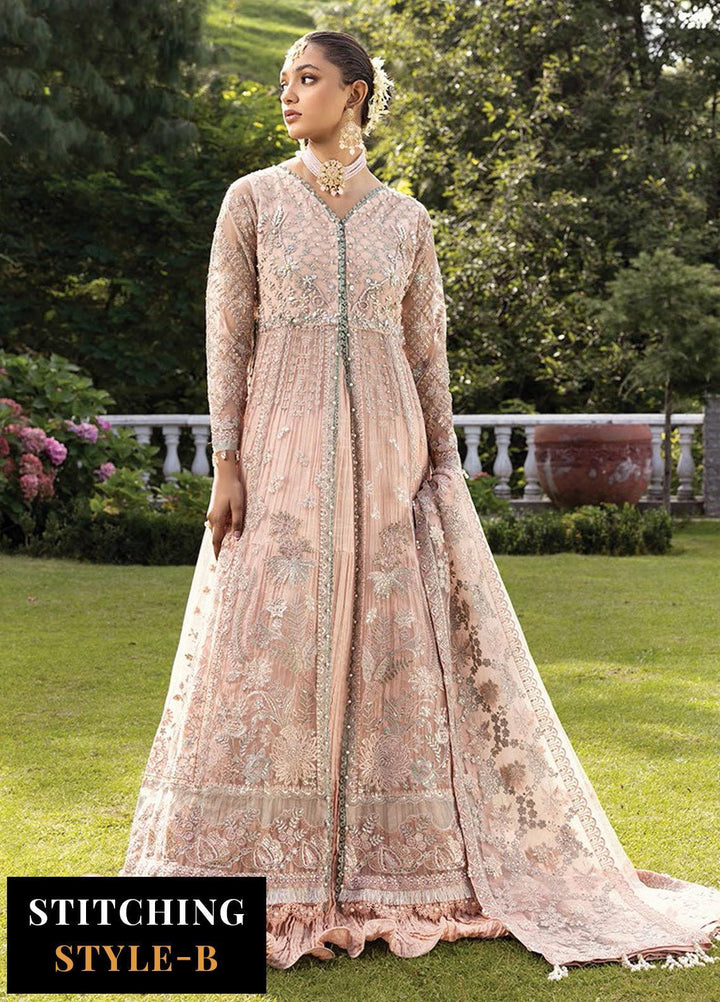 Zahra By Xenia Formals Embroidered Net Suits Unstitched 3 Piece XE23Z D-07 Maisha - Luxury Collection