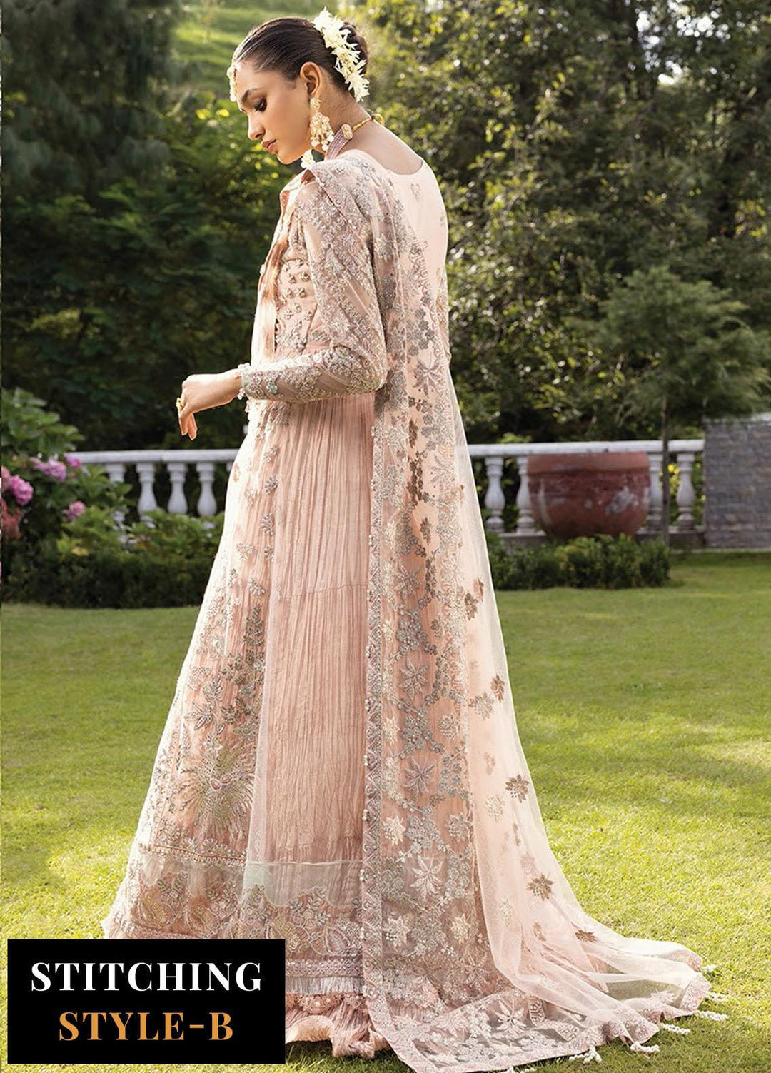 Zahra By Xenia Formals Embroidered Net Suits Unstitched 3 Piece XE23Z D-07 Maisha - Luxury Collection