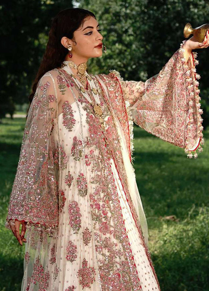 Zaib-un-Nisa by Hussain Rehar Embroidered Net Suits Unstitched 4 Piece HRR23ZN Mahtab - Festive Collection