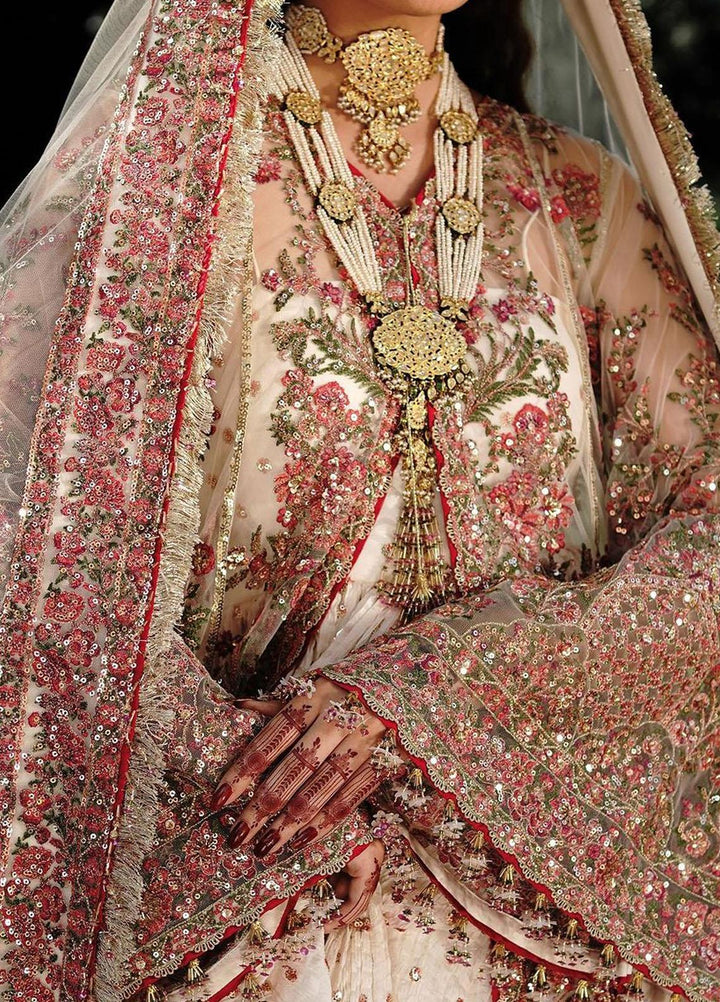 Zaib-un-Nisa by Hussain Rehar Embroidered Net Suits Unstitched 4 Piece HRR23ZN Mahtab - Festive Collection