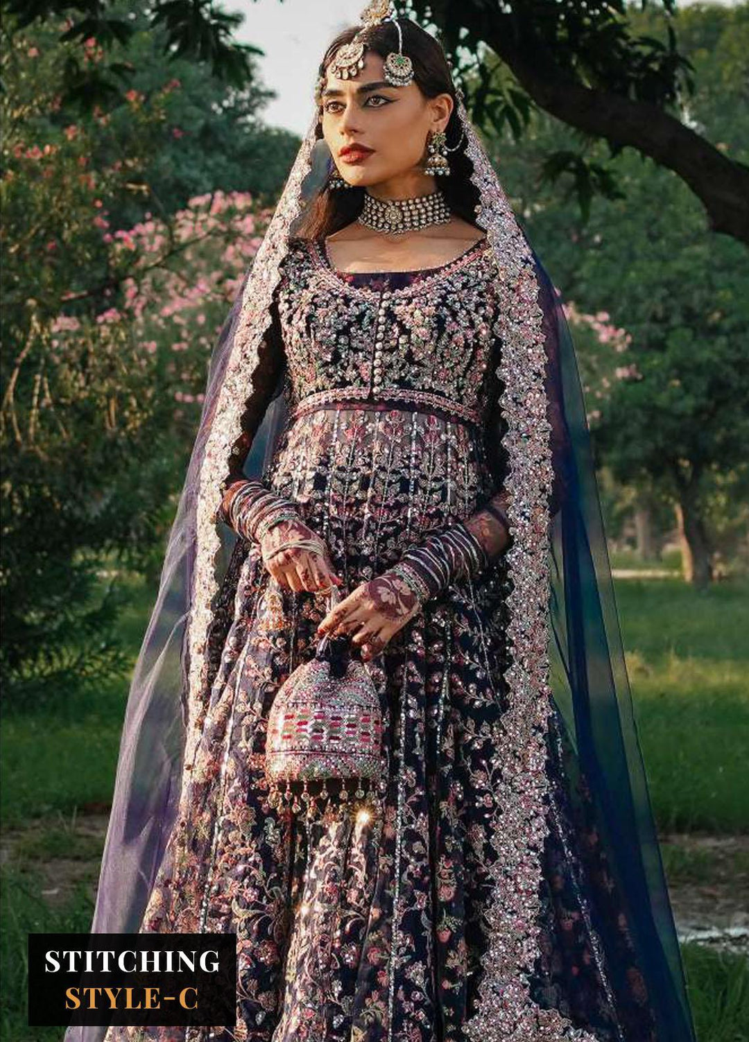 Zaib-un-Nisa by Hussain Rehar Embroidered Velvet Suits Unstitched 4 Piece HRR23ZN Falak - Festive Collection