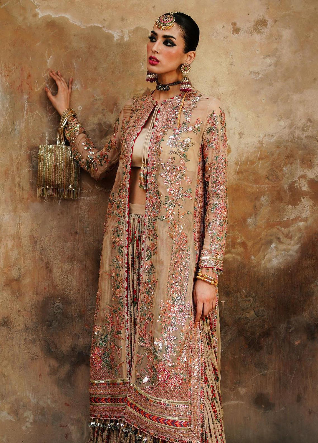 Zaib-un-Nisa by Hussain Rehar Embroidered Chiffon Suits Unstitched 4 Piece HRR23ZN Naghma - Festive Collection