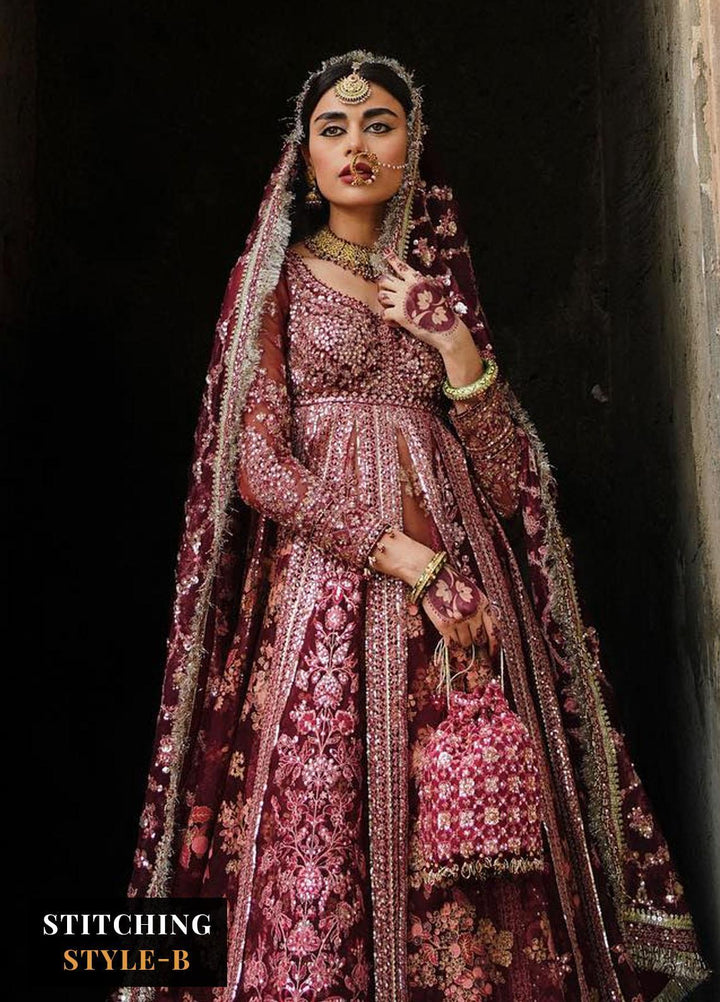 Zaib-un-Nisa by Hussain Rehar Embroidered Organza Suits Unstitched 4 Piece HRR23ZN Taab - Festive Collection