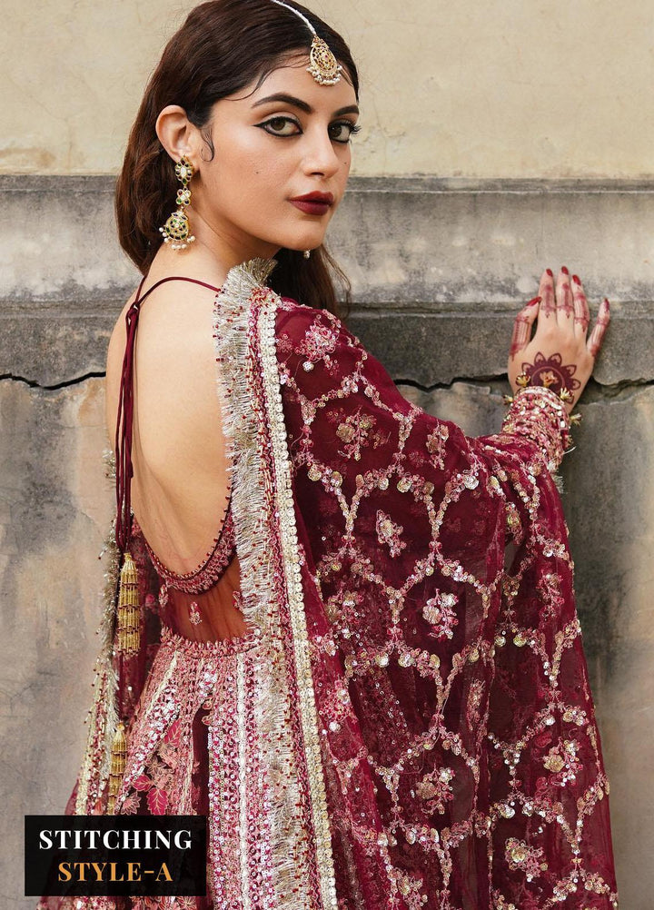 Zaib-un-Nisa by Hussain Rehar Embroidered Organza Suits Unstitched 4 Piece HRR23ZN Taab - Festive Collection