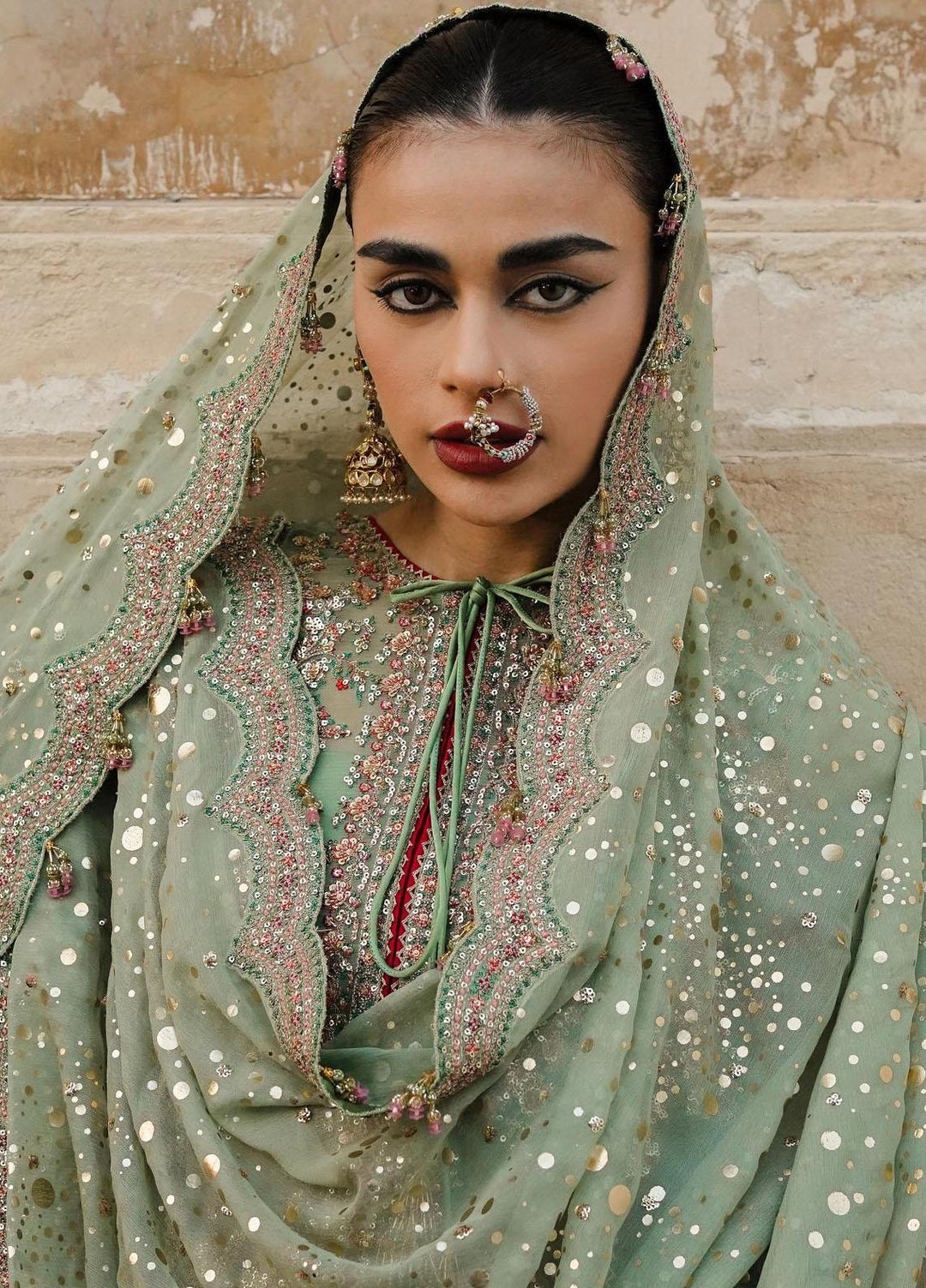 Zaib-un-Nisa by Hussain Rehar Embroidered Chiffon Suits Unstitched 4 Piece HRR23ZN Rang - Festive Collection