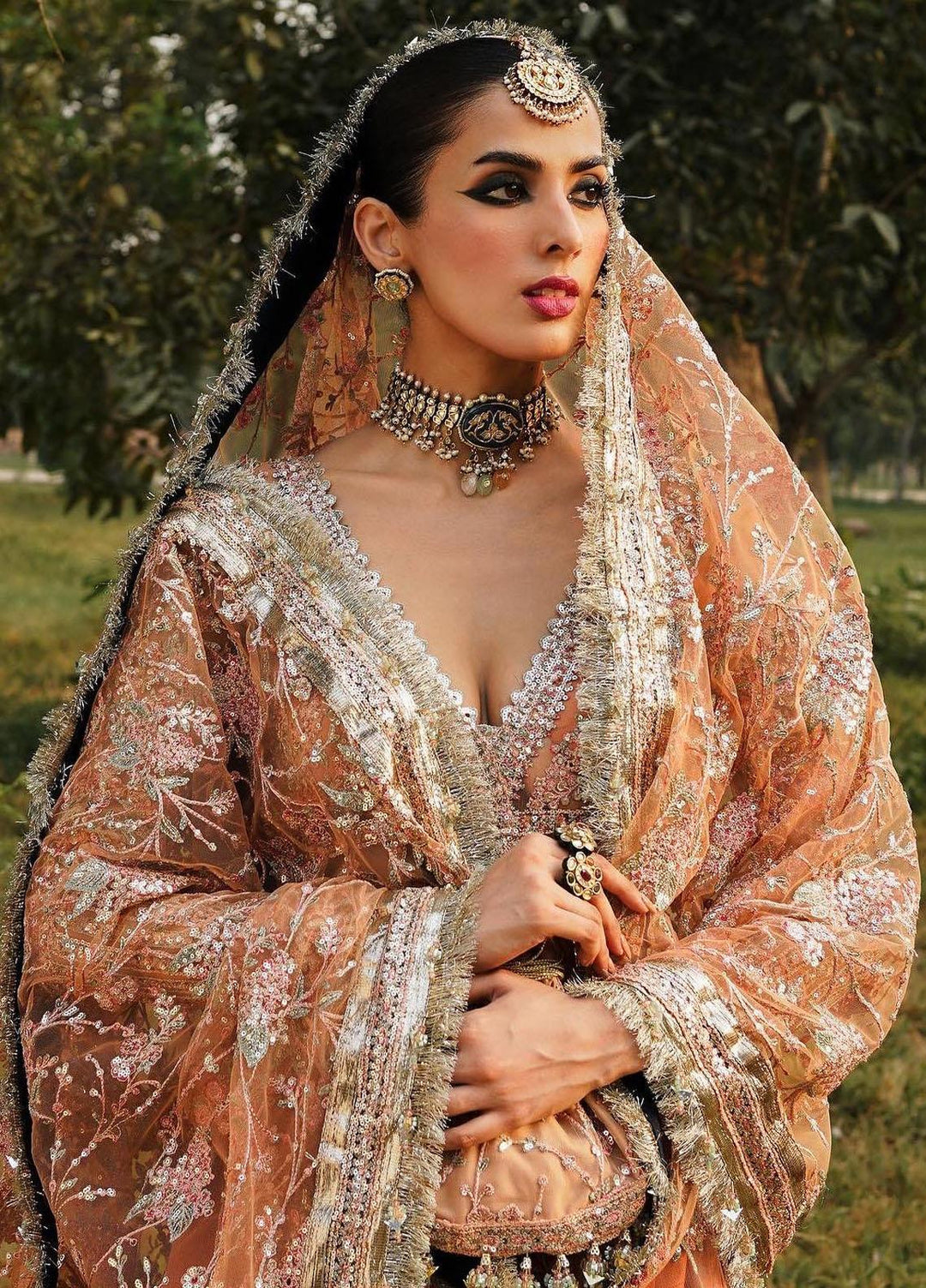 Zaib-un-Nisa by Hussain Rehar Embroidered Net Suits Unstitched 4 Piece HRR23ZN Chaman - Festive Collection