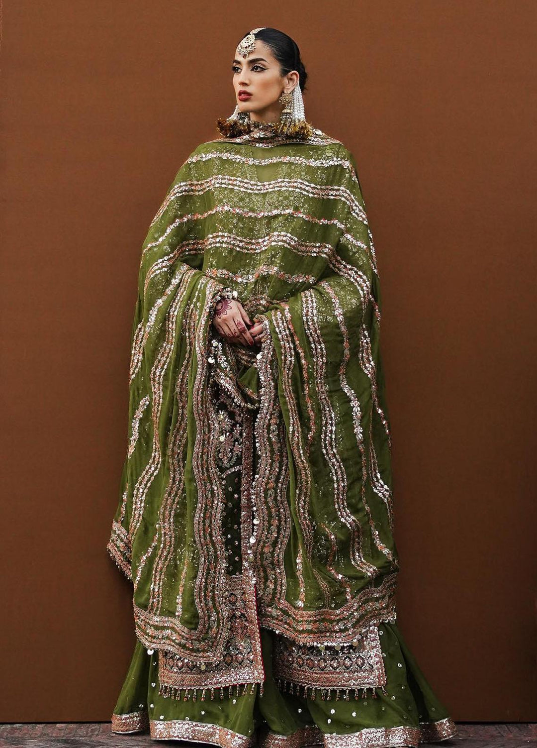 Zaib-un-Nisa by Hussain Rehar Embroidered Organza Suits Unstitched 4 Piece HRR23ZN Zaitoon - Festive Collection