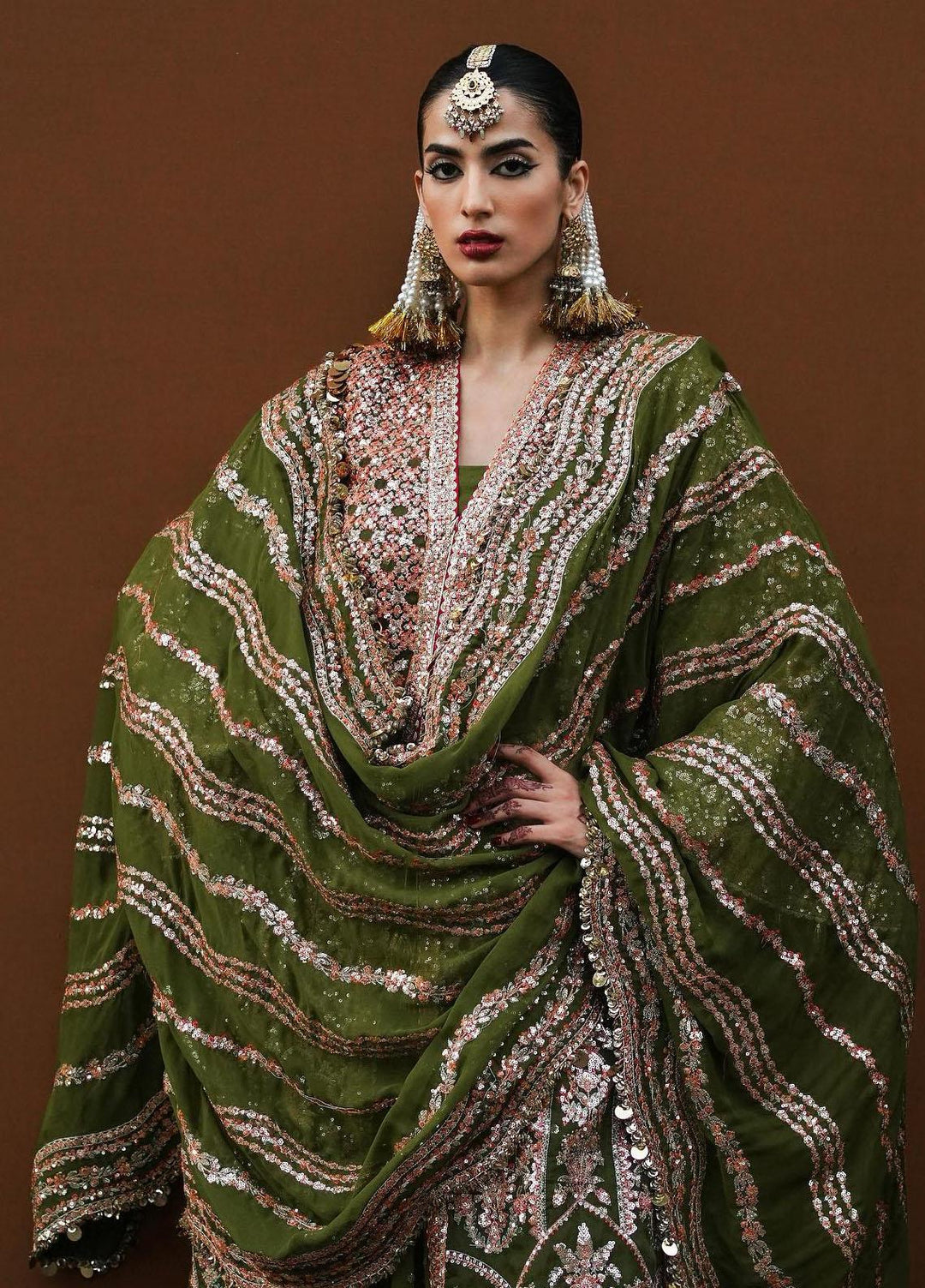 Zaib-un-Nisa by Hussain Rehar Embroidered Organza Suits Unstitched 4 Piece HRR23ZN Zaitoon - Festive Collection