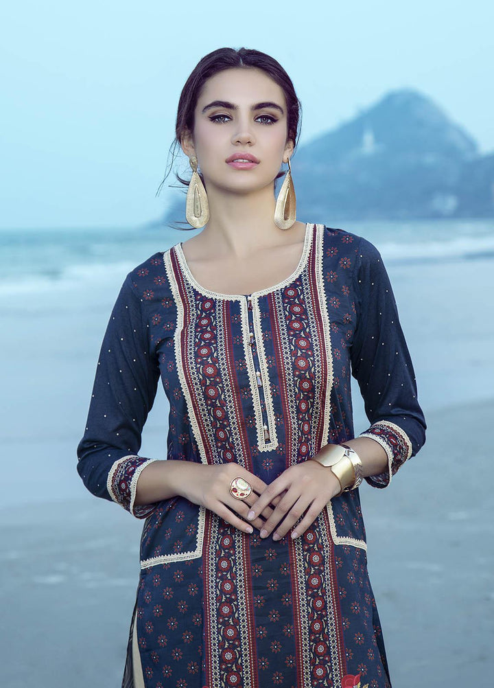 Sanaulla Exclusive Range Embroidered Woolen  Shawl SU21WS 334233 - Woolen Shawls