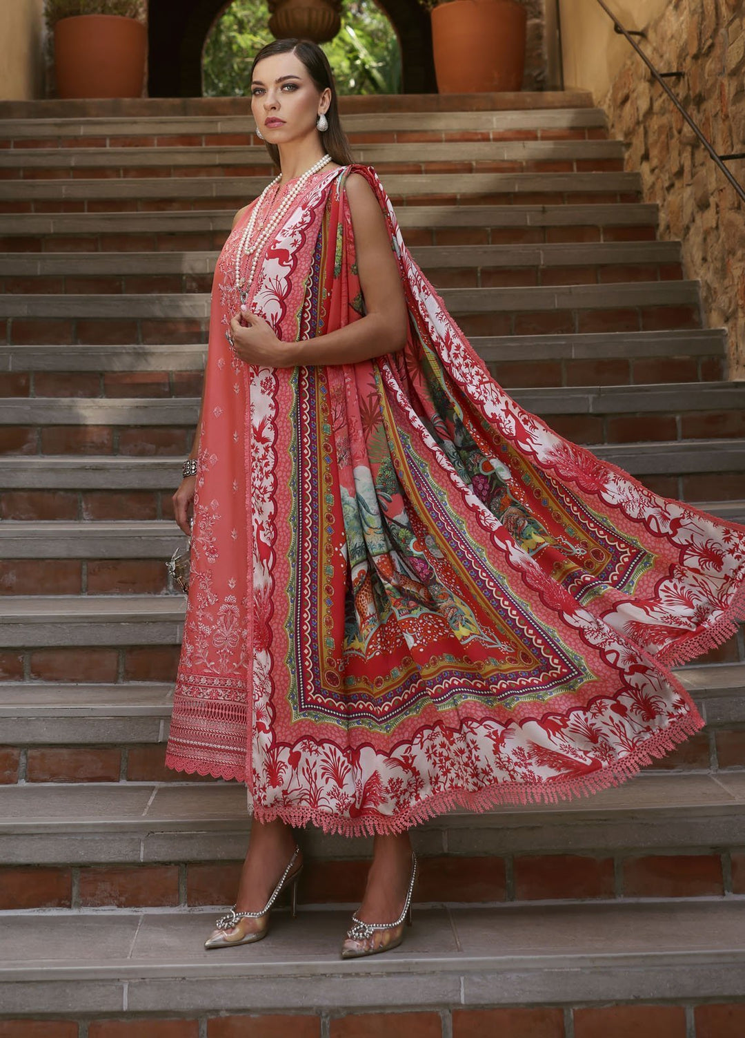 Zaina by Kanwal Malik Embroidered Lawn Suits Unstitched 3 Piece KM25ZL Aanya - Summer Collection