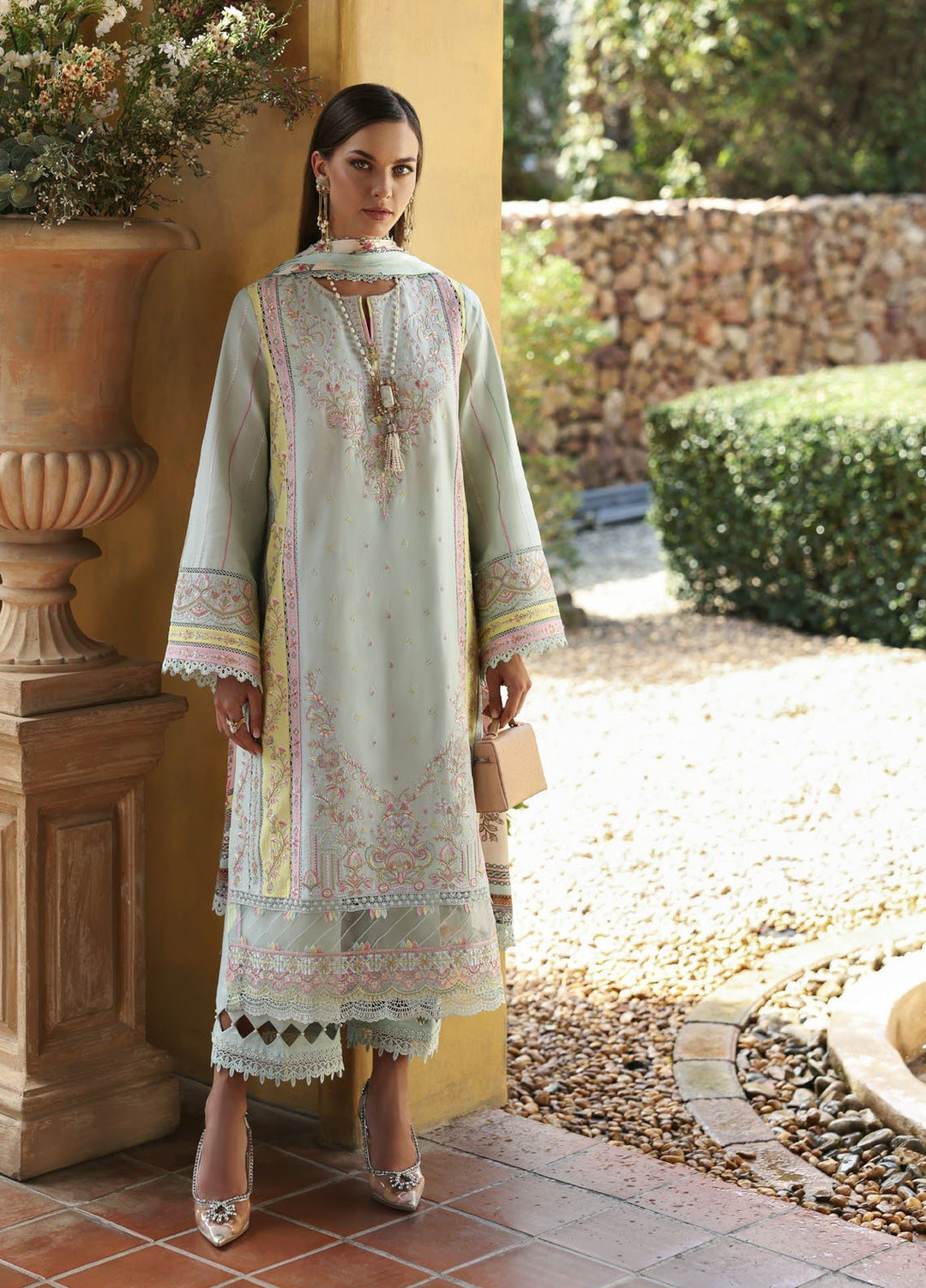 Zaina by Kanwal Malik Embroidered Lawn Suits Unstitched 3 Piece KM25ZL Camila - Summer Collection