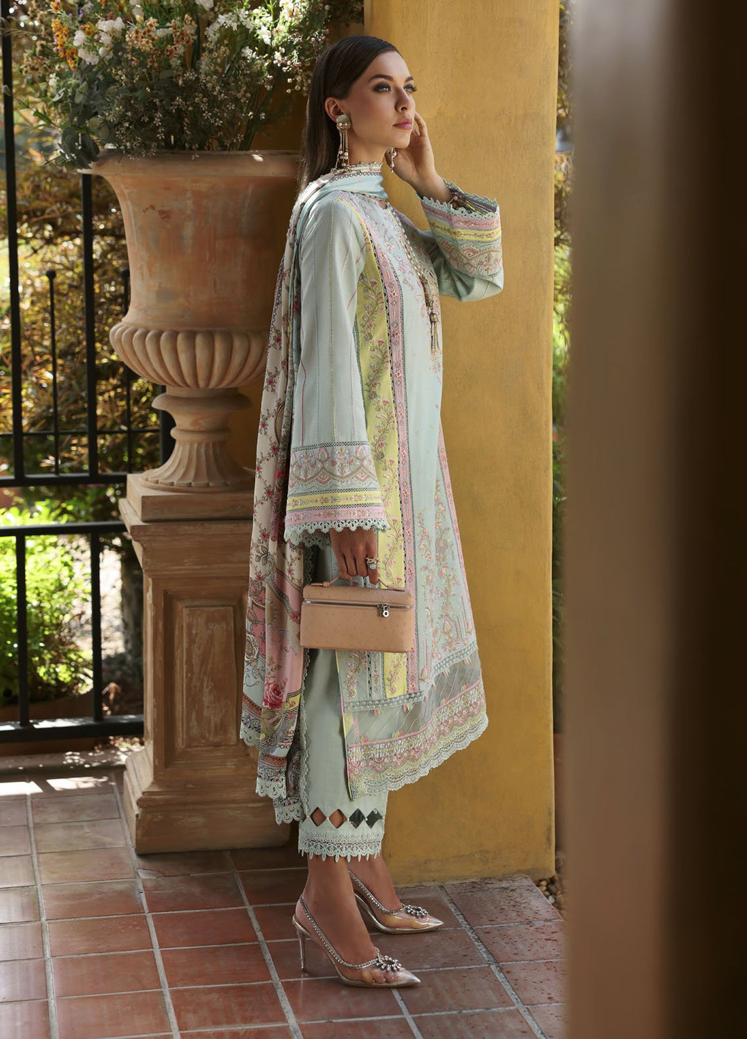 Zaina by Kanwal Malik Embroidered Lawn Suits Unstitched 3 Piece KM25ZL Camila - Summer Collection