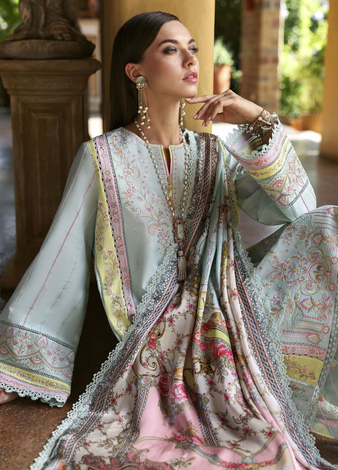 Zaina by Kanwal Malik Embroidered Lawn Suits Unstitched 3 Piece KM25ZL Camila - Summer Collection