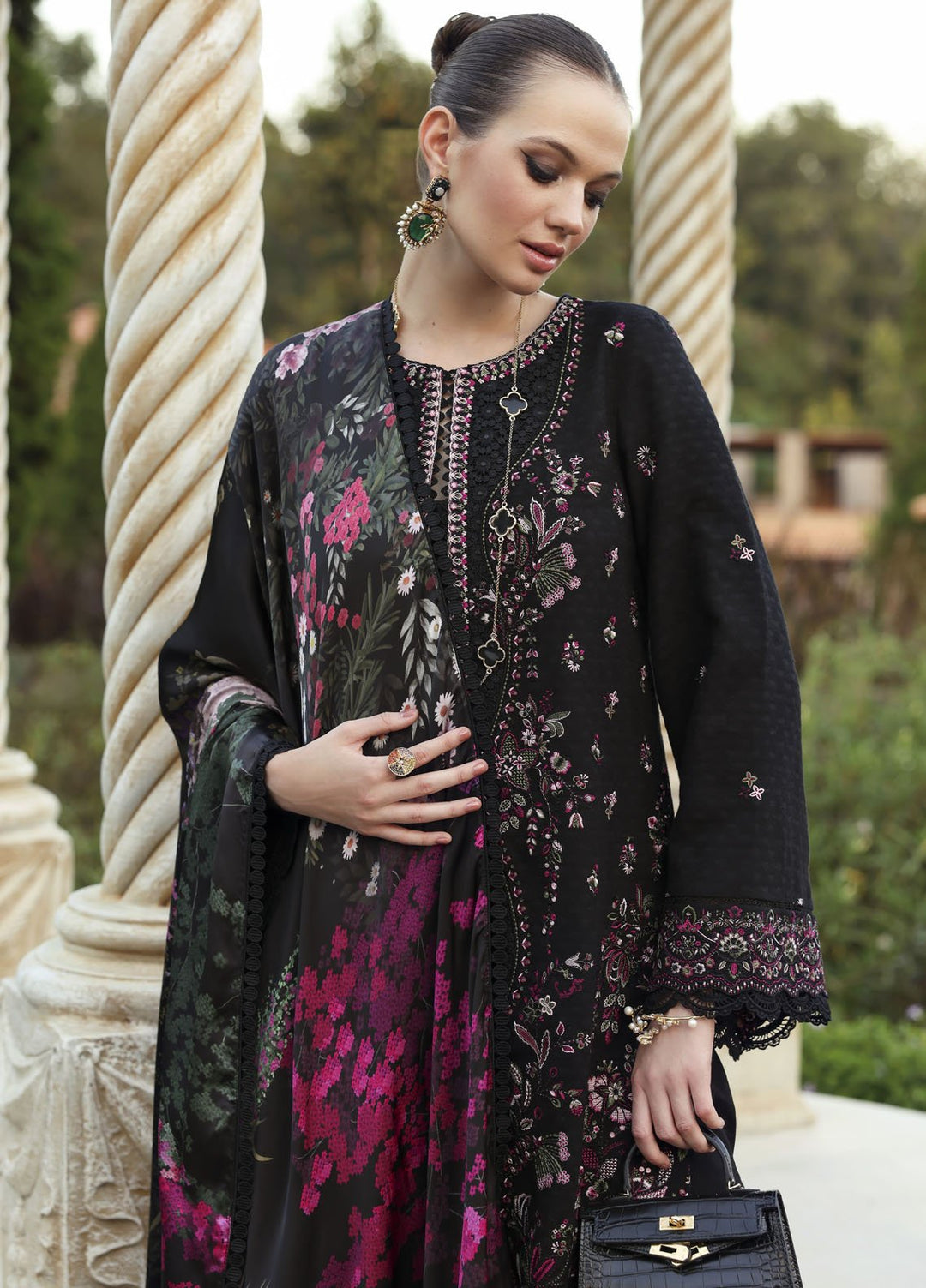 Zaina by Kanwal Malik Embroidered Lawn Suits Unstitched 3 Piece KM25ZL Isha - Summer Collection