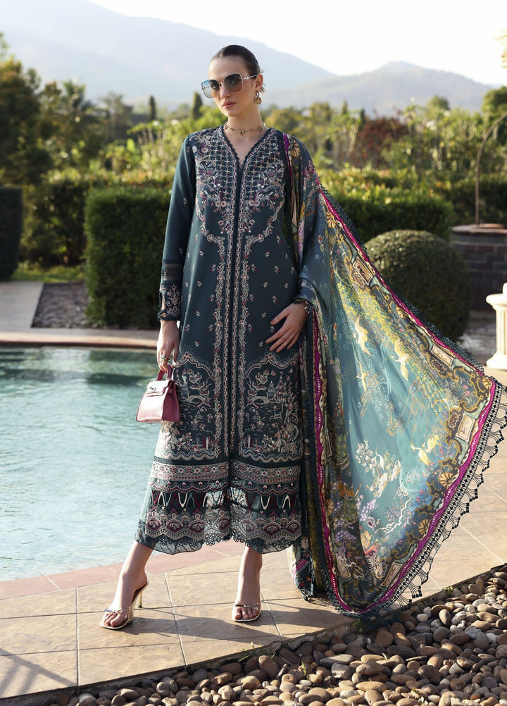 Zaina by Kanwal Malik Embroidered Lawn Suits Unstitched 3 Piece KM25ZL Livia - Summer Collection