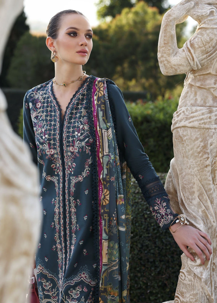 Zaina by Kanwal Malik Embroidered Lawn Suits Unstitched 3 Piece KM25ZL Livia - Summer Collection