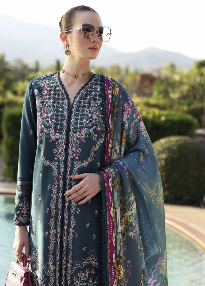 Zaina by Kanwal Malik Embroidered Lawn Suits Unstitched 3 Piece KM25ZL Livia - Summer Collection