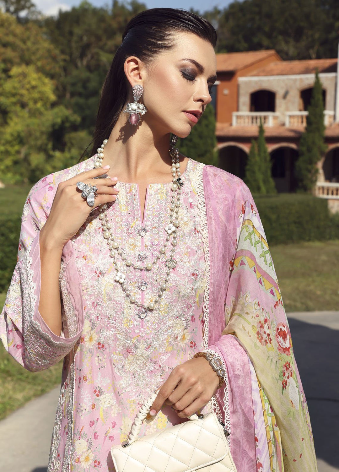 Zaina by Kanwal Malik Embroidered Lawn Suits Unstitched 3 Piece KM25ZL Lyle - Summer Collection