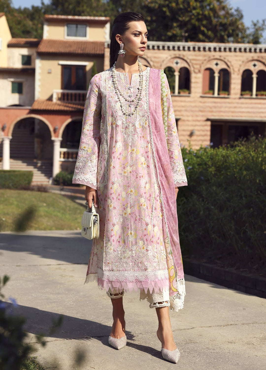 Zaina by Kanwal Malik Embroidered Lawn Suits Unstitched 3 Piece KM25ZL Lyle - Summer Collection