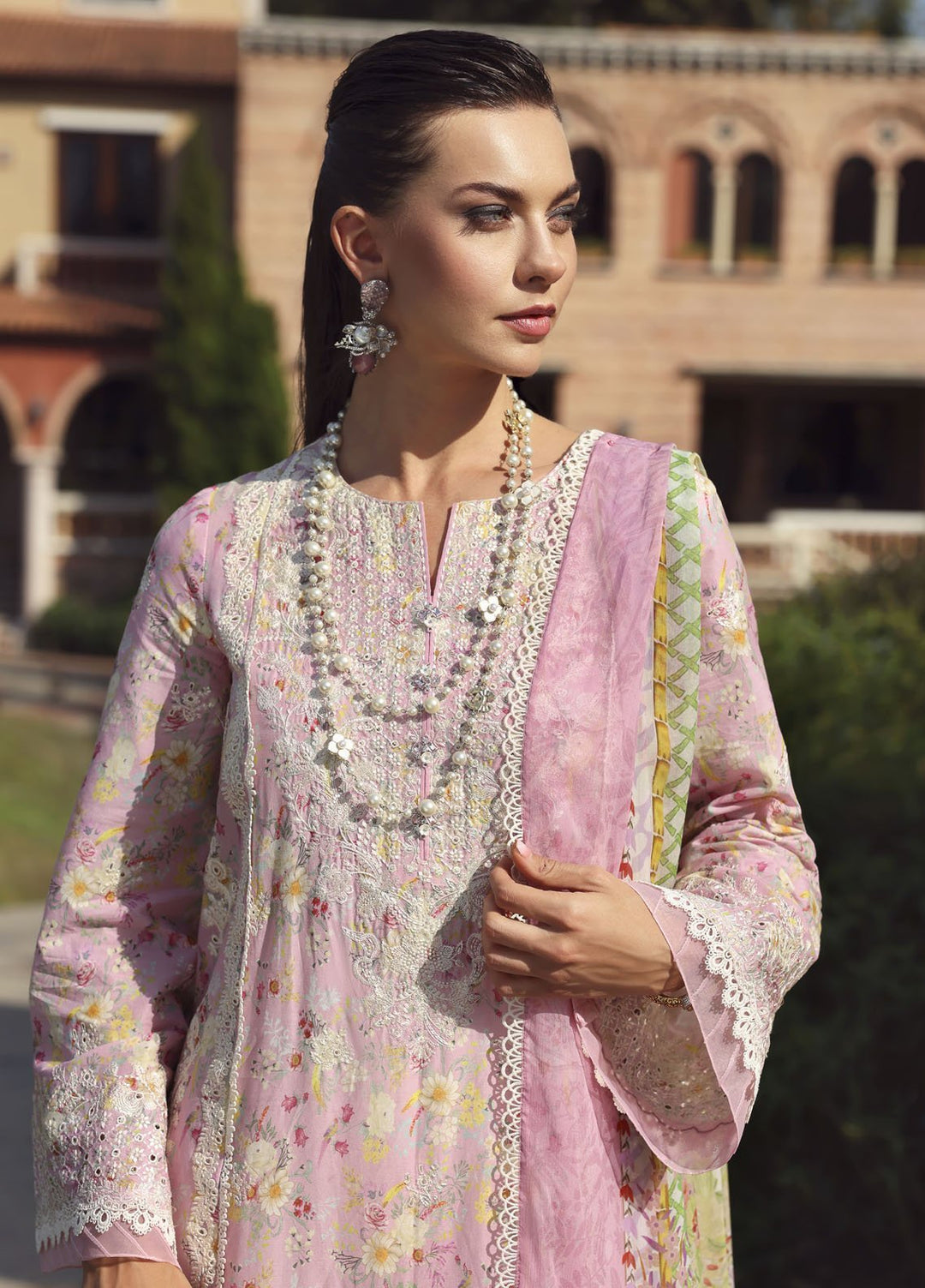 Zaina by Kanwal Malik Embroidered Lawn Suits Unstitched 3 Piece KM25ZL Lyle - Summer Collection