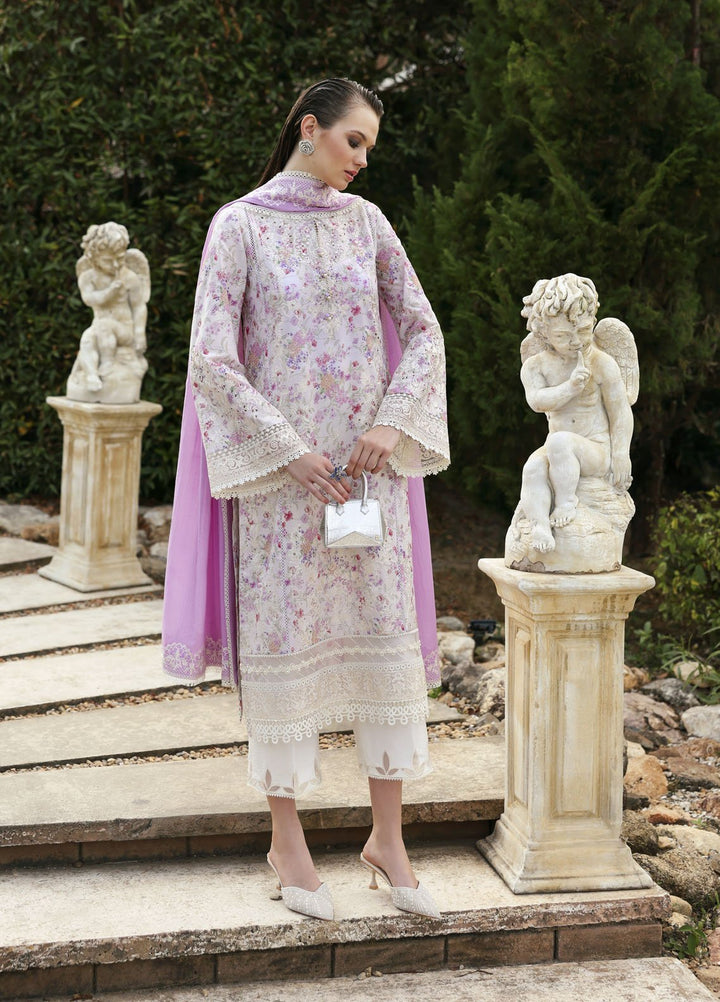 Zaina by Kanwal Malik Embroidered Lawn Suits Unstitched 3 Piece KM25ZL Raya - Summer Collection