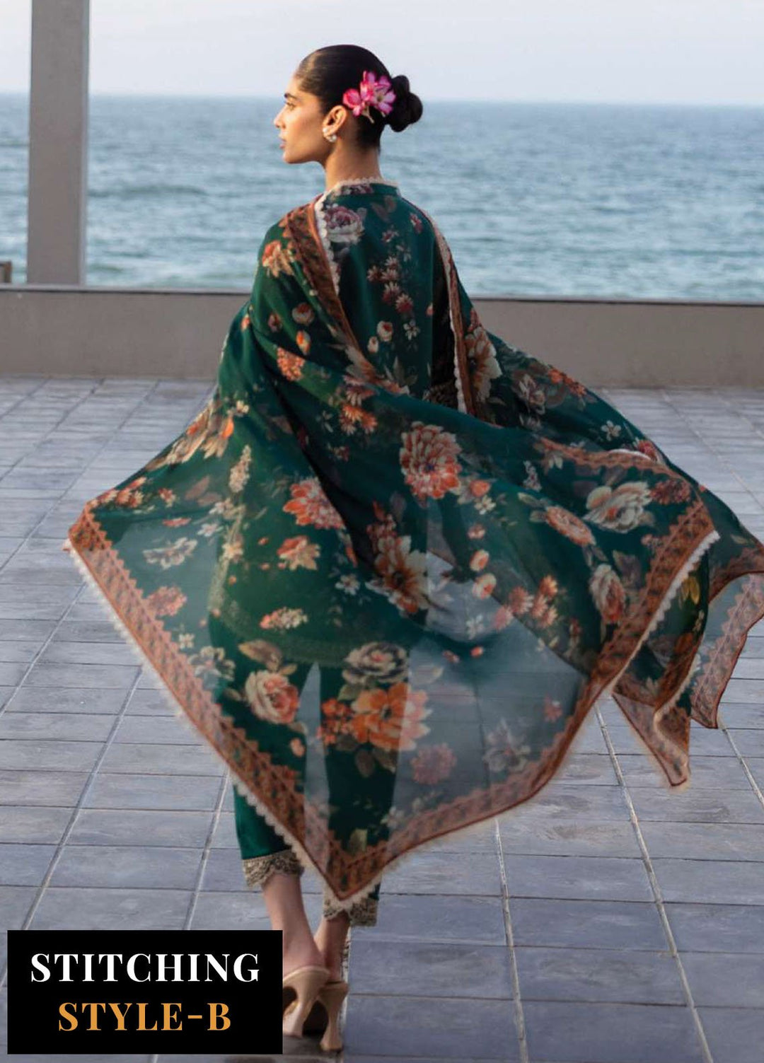 Zainab Chotani Embroidered Lawn Suits Unstitched 3 Piece ZC25TL D-01 Velina - Summer Collection