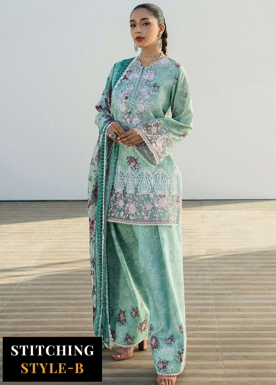 Zainab Chotani Embroidered Lawn Suits Unstitched 3 Piece ZC25TL D-02 Anahita - Summer Collection