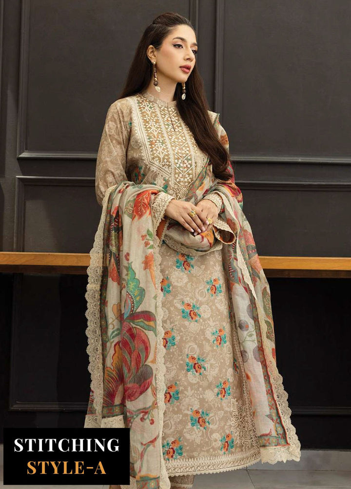 Zainab Chotani Embroidered Lawn Suits Unstitched 3 Piece ZC25TL D-03 Aymah - Summer Collection